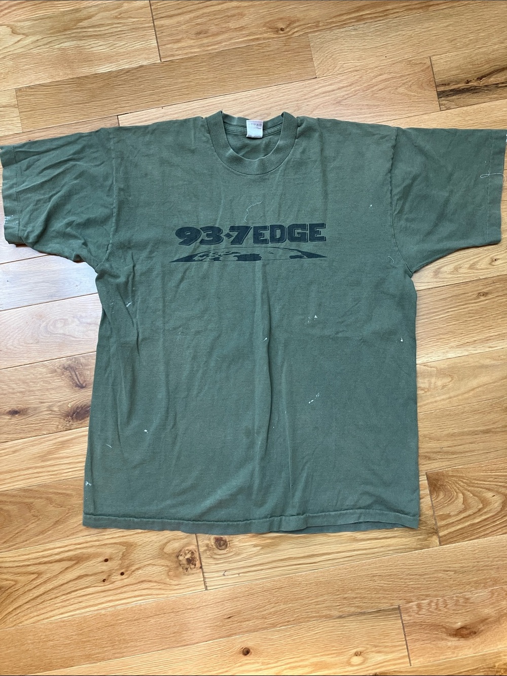 Vintage XL Olive Green Chicago 93.7 EDGE